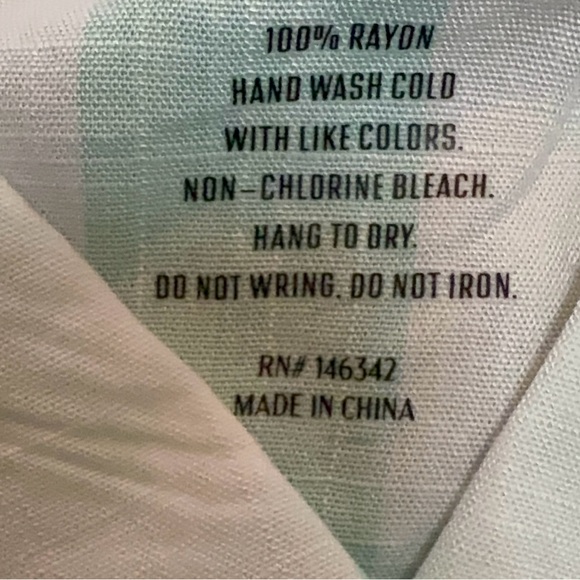 Betsey Johnson Striped Beach Cover-Up Shirt, Seafoam - Picture 8 of 12